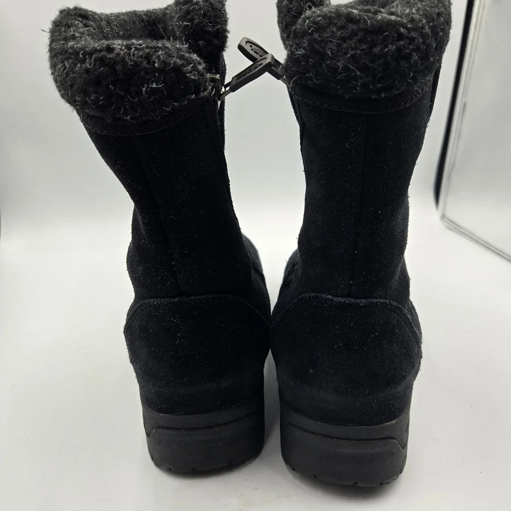 Sorel Boots Womens 8 Waterfall Thinsulate Winter Snow‎ Boot NL1964-010 Black Zip